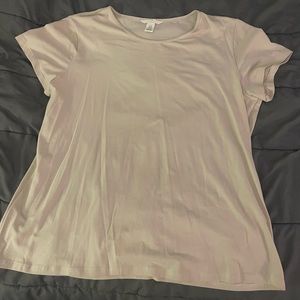 h&m fitted short sleeve top